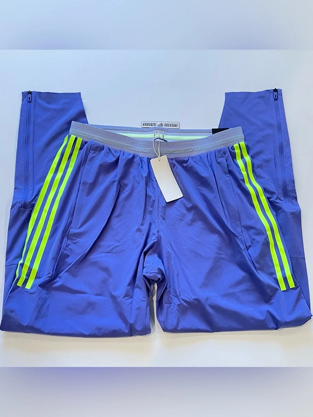 Adidas 2024 Pro Elite Team Running Pants IT2163 Colbat Blue/Lucid Lemon